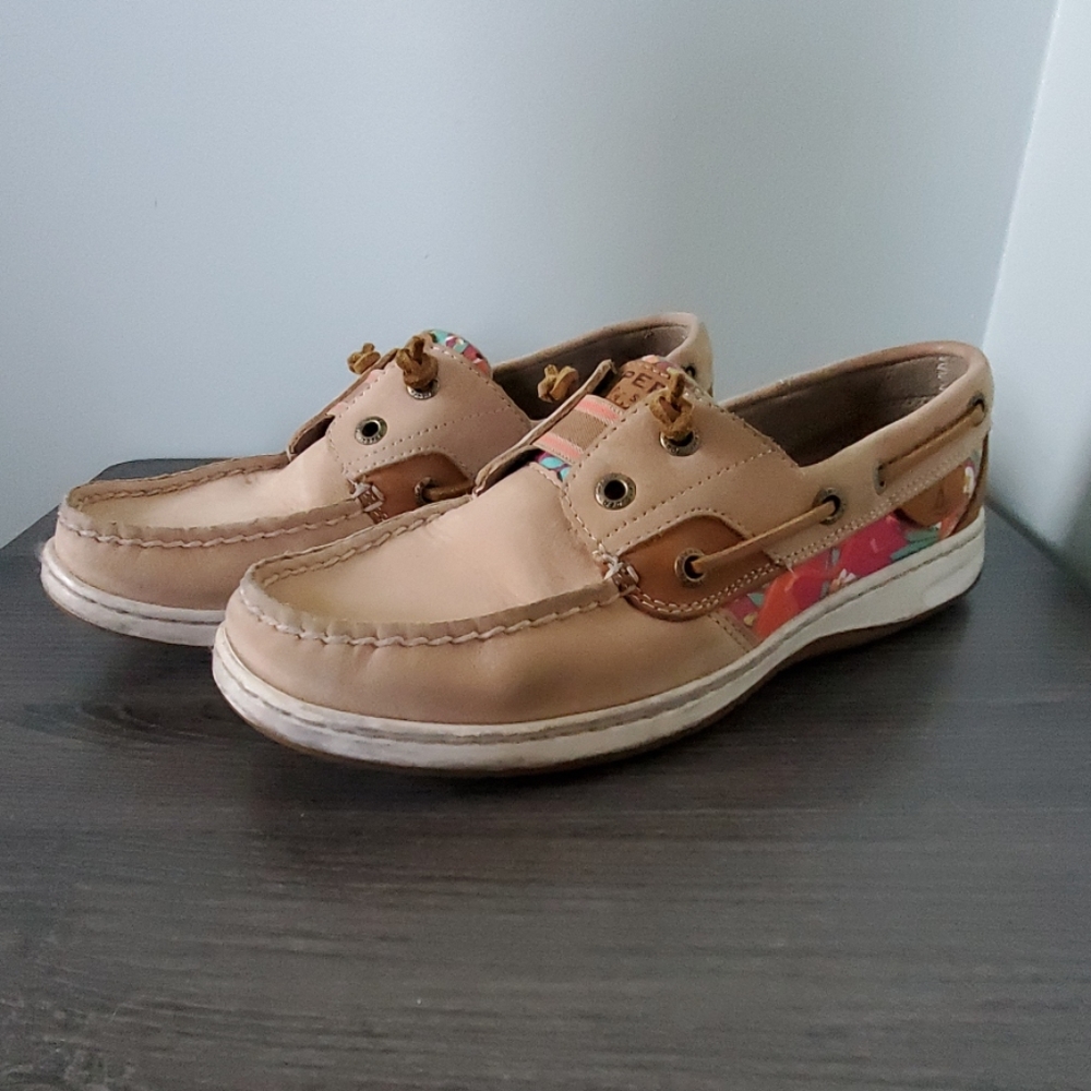 Sperry Rainbowfish Boat Shoes Tropical Print
